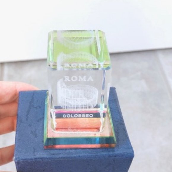 NEW ROMA Glass Decoration Rome Souvenir (colour reflective) - Picture 3 of 8